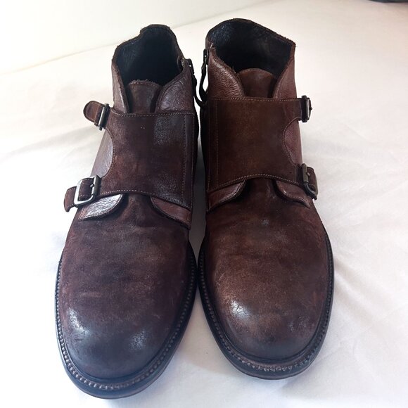 Johnston & Murphy Lofting Double-Buckle Monk Strap Chukka Ankle Boot 11 - Picture 6 of 13